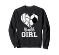 Ball Heart Funny Soccer Sweatshirt - Casual Everyday Wear Men Women - T-Shirt, Sweatshirt, Hoodie
