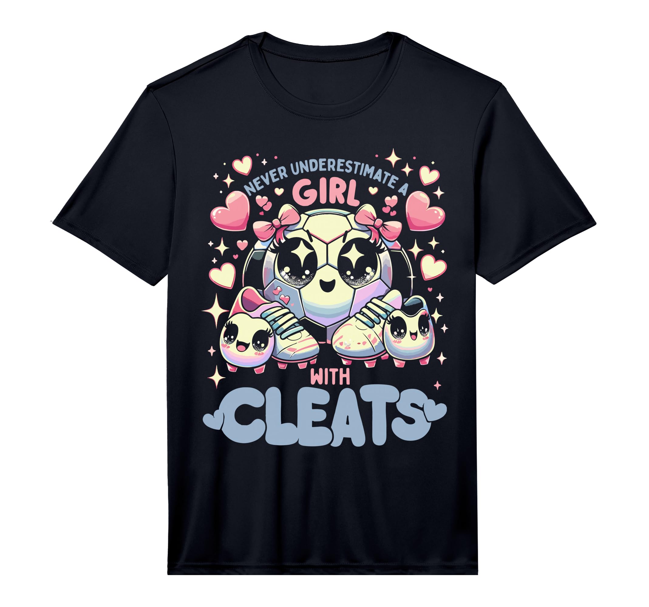 Soccer Player Kawaii Soccer Funny T-Shirt - Unique Graphic Men Women - T-Shirt, Sweatshirt, Hoodie