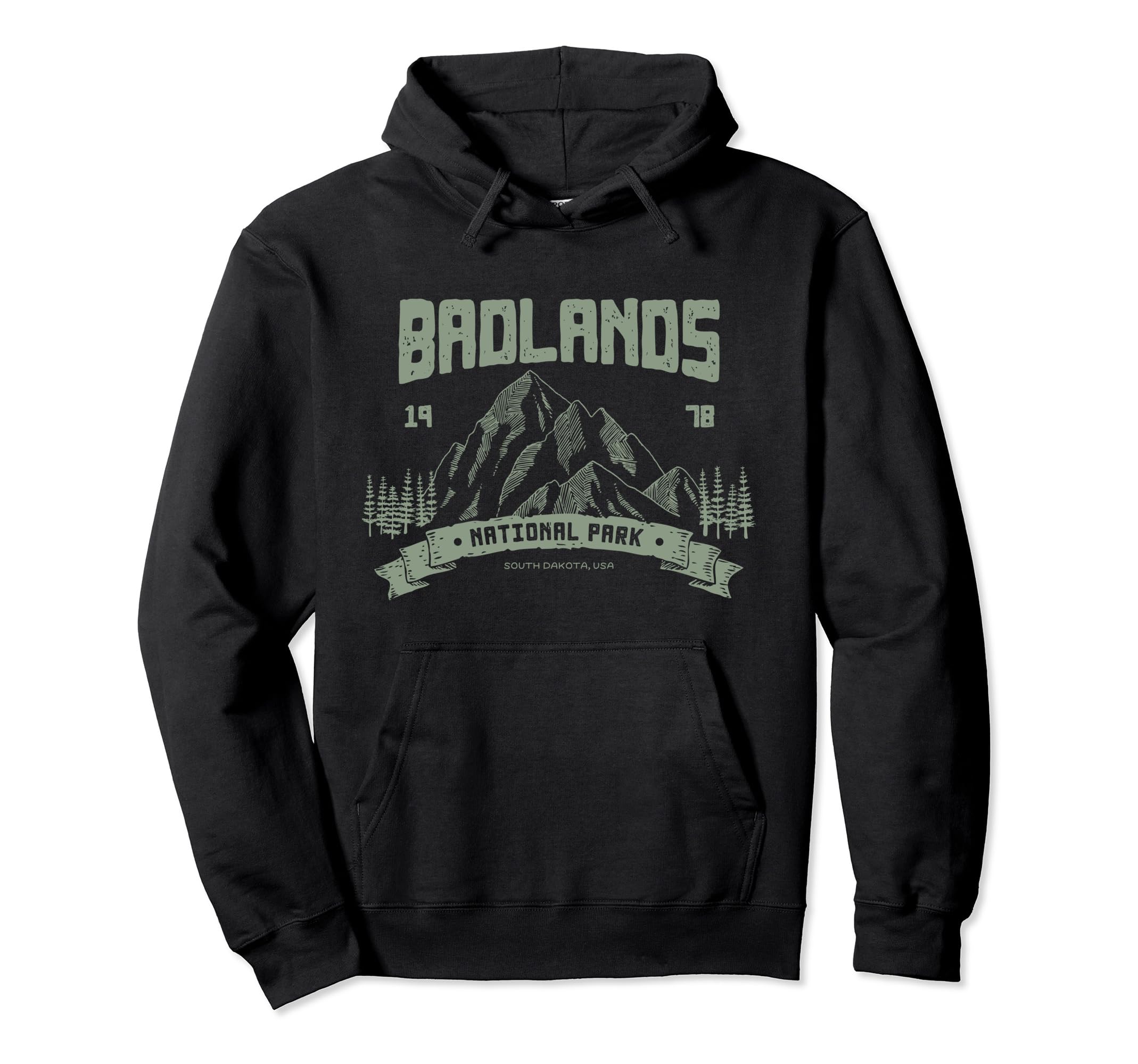 Badlands National Park Outdoor Gift Hoodie - Trendy Graphic Unisex - T-Shirt, Sweatshirt, Hoodie