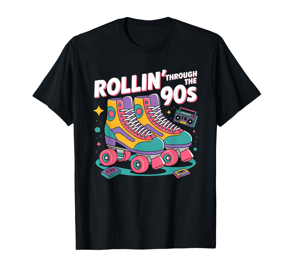 Roller Skate Roller Skating 90S Rolling T-Shirt - Unique Graphic Men Women - T-Shirt, Sweatshirt, Hoodie