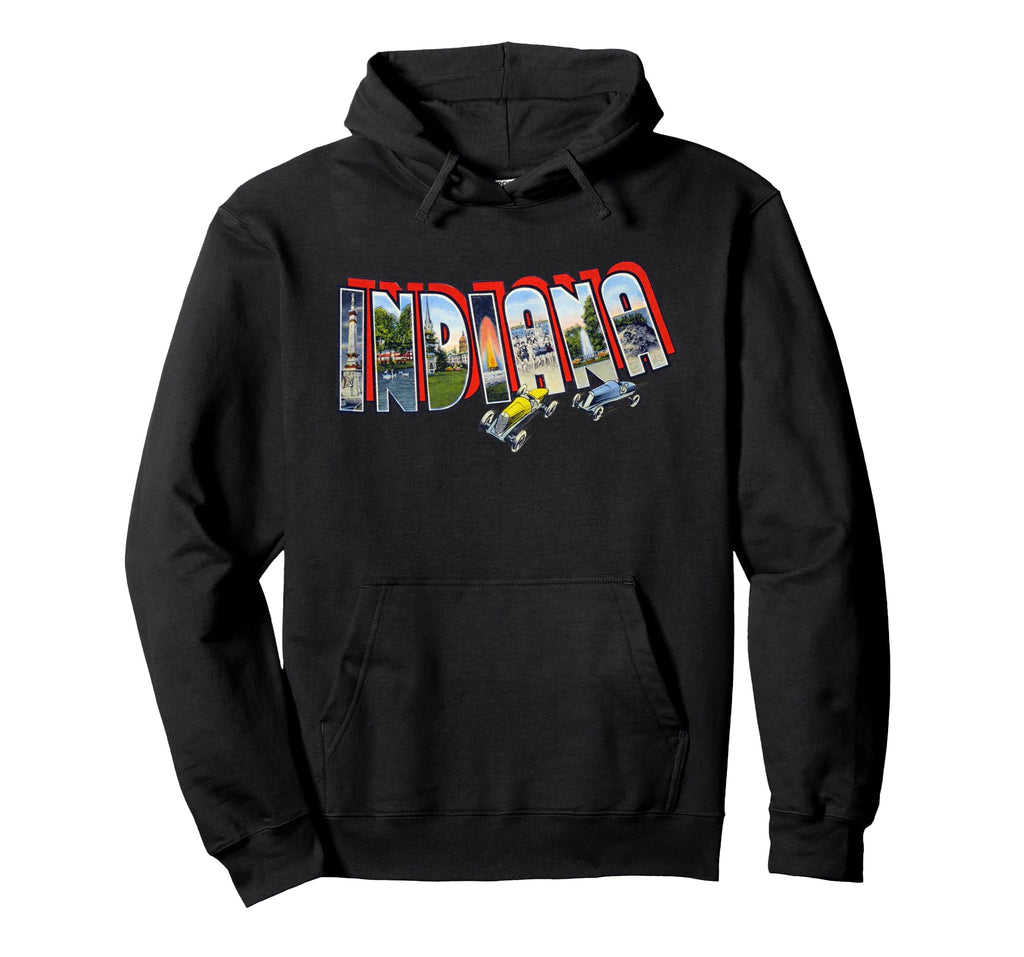 Indiana Souvenir Hoodie - Minimalist Print Men Women - T-Shirt, Sweatshirt, Hoodie