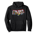 Indiana Souvenir Hoodie - Minimalist Print Men Women - T-Shirt, Sweatshirt, Hoodie