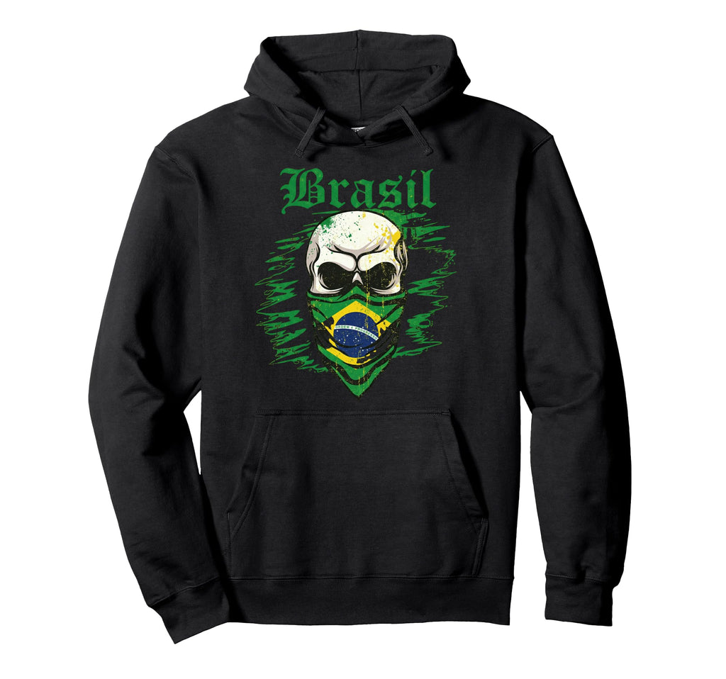 Brazil Gift Flag Brazilian Fan Hoodie - Fun Novelty Design for Adults - T-Shirt, Sweatshirt, Hoodie