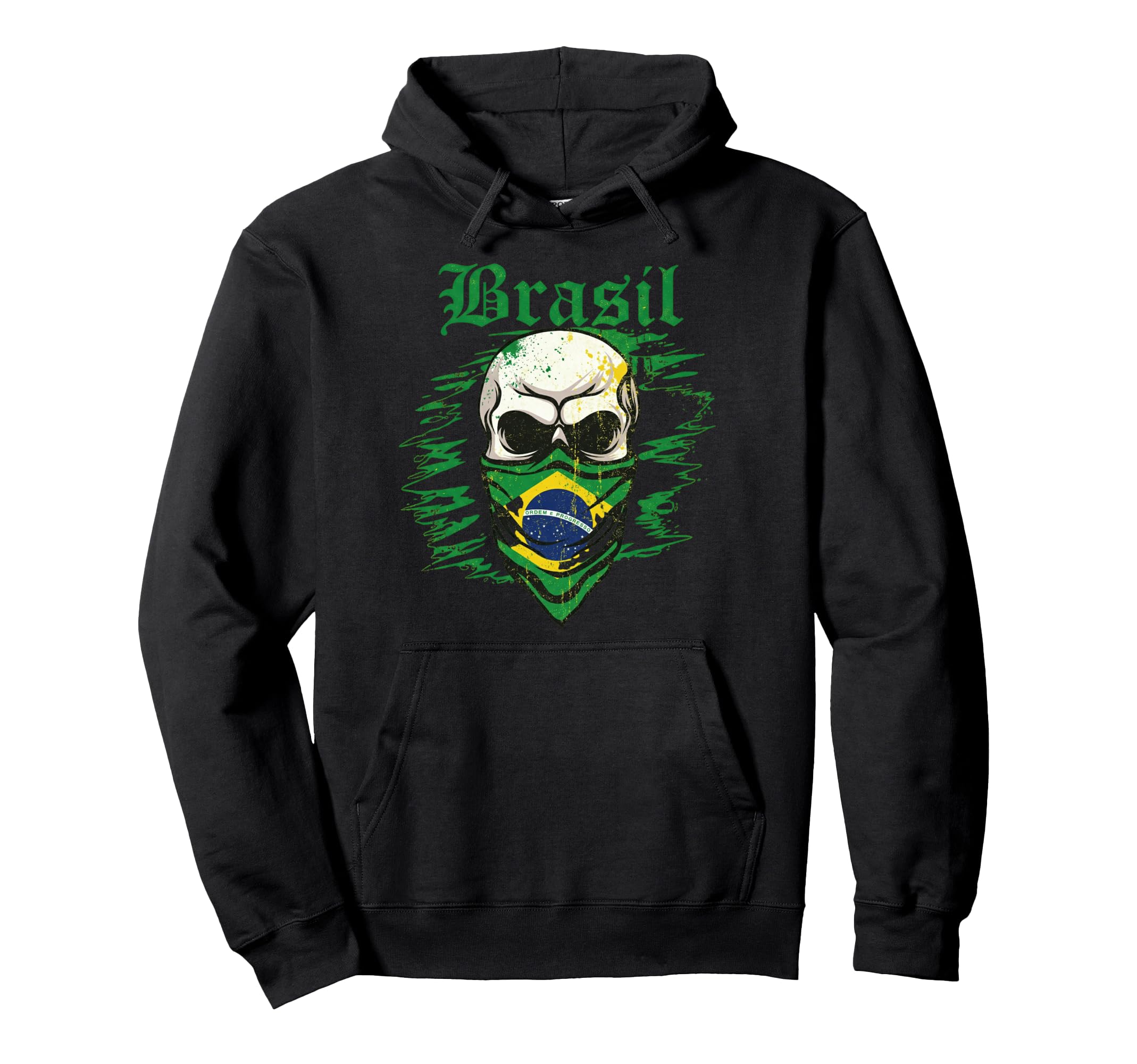Brazil Gift Flag Brazilian Fan Hoodie - Fun Novelty Design for Adults - T-Shirt, Sweatshirt, Hoodie