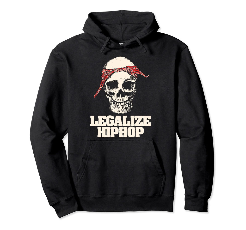 Legalize Hiphop Skull Do Rag Bandana Hoodie - Aesthetic Graphic Men Women - T-Shirt, Sweatshirt, Hoodie