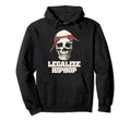 Legalize Hiphop Skull Do Rag Bandana Hoodie - Aesthetic Graphic Men Women - T-Shirt, Sweatshirt, Hoodie