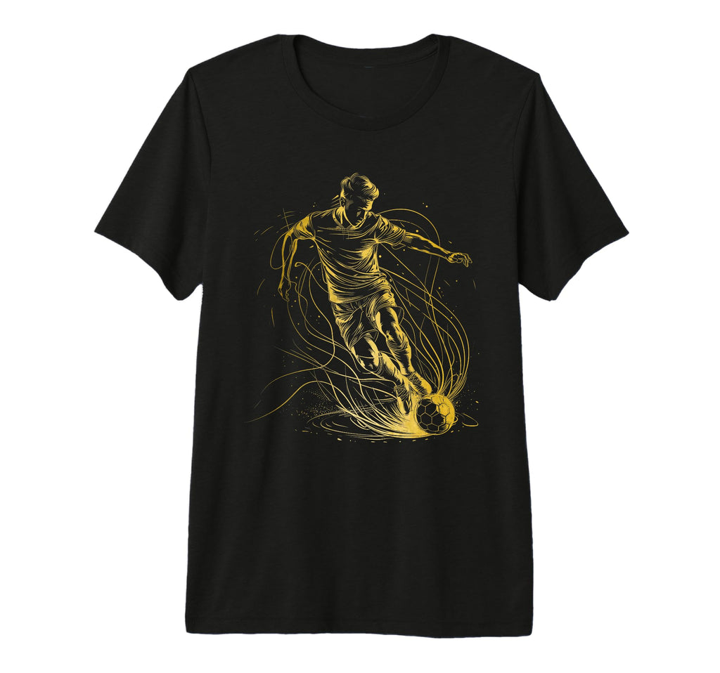 Soccer Player Sports Tri Blend T-Shirt - Unique Graphic for Adults - T-Shirt, Sweatshirt, Hoodie