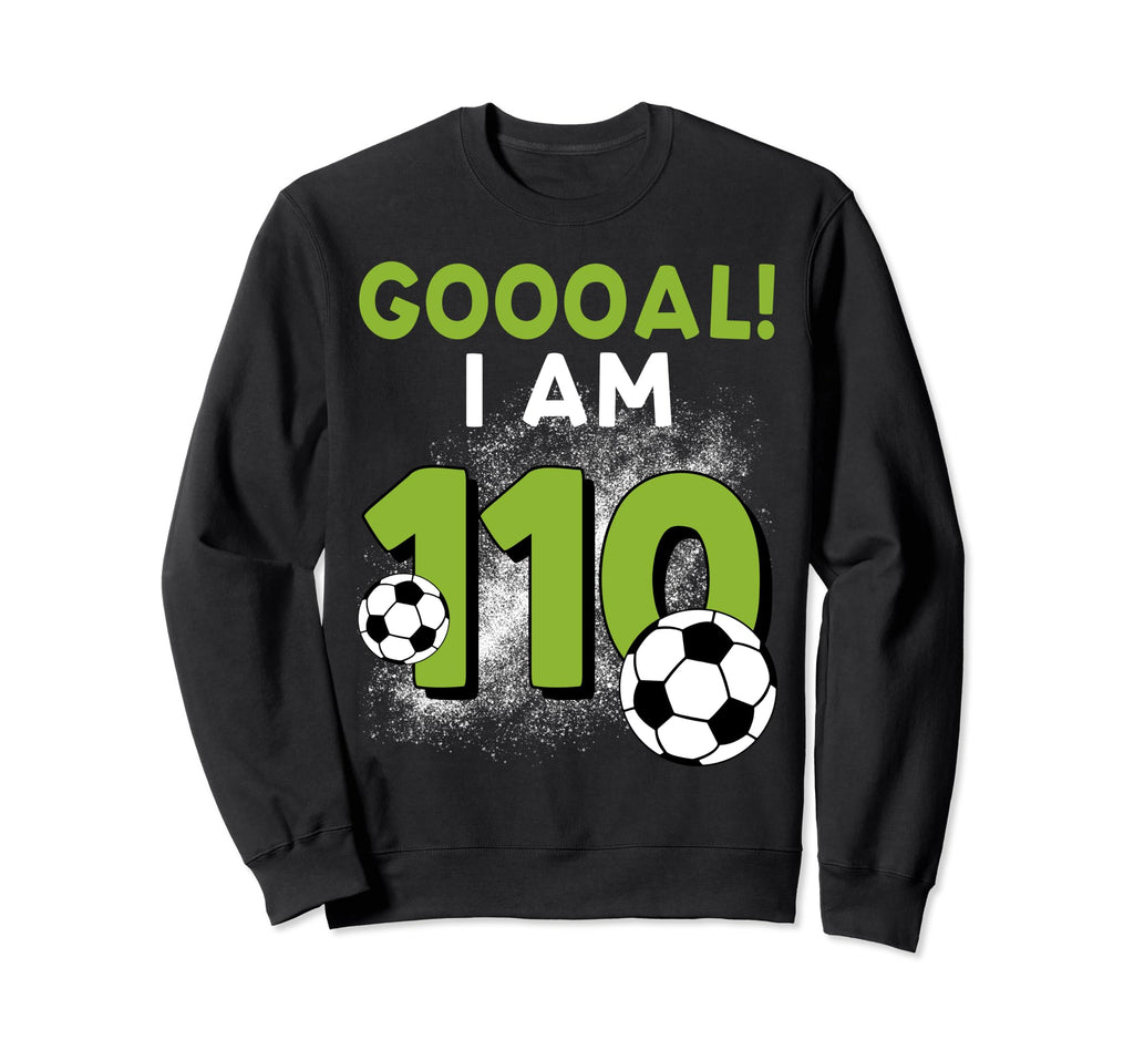 110Th Birthday Soccer Theme 110Year Sweatshirt - Trendy Graphic for Adults - T-Shirt, Sweatshirt, Hoodie