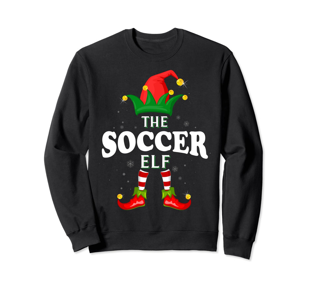 Soccer Elf Family Matching Pajama Sweatshirt - Casual Everyday Wear Unisex - T-Shirt, Sweatshirt, Hoodie
