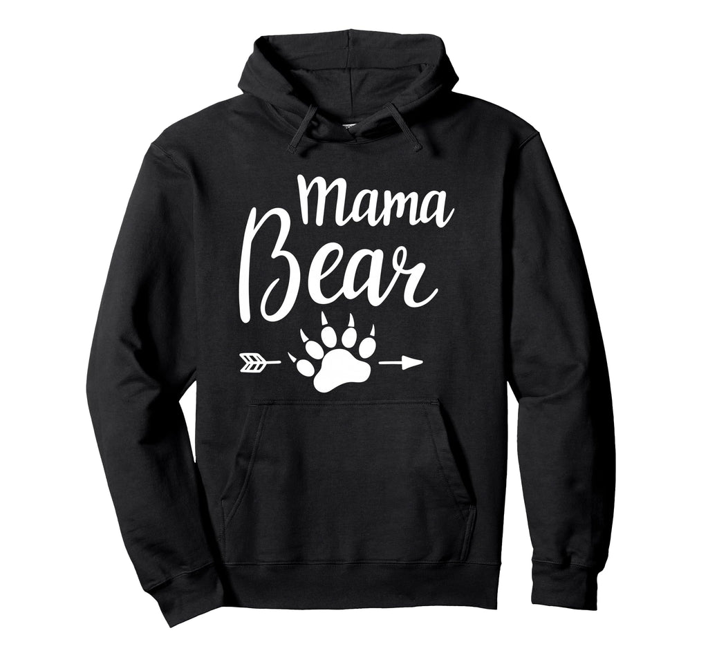 Funny Mama Bear Family Matching Gifts Hoodie - Minimalist Print Men Women - T-Shirt, Sweatshirt, Hoodie