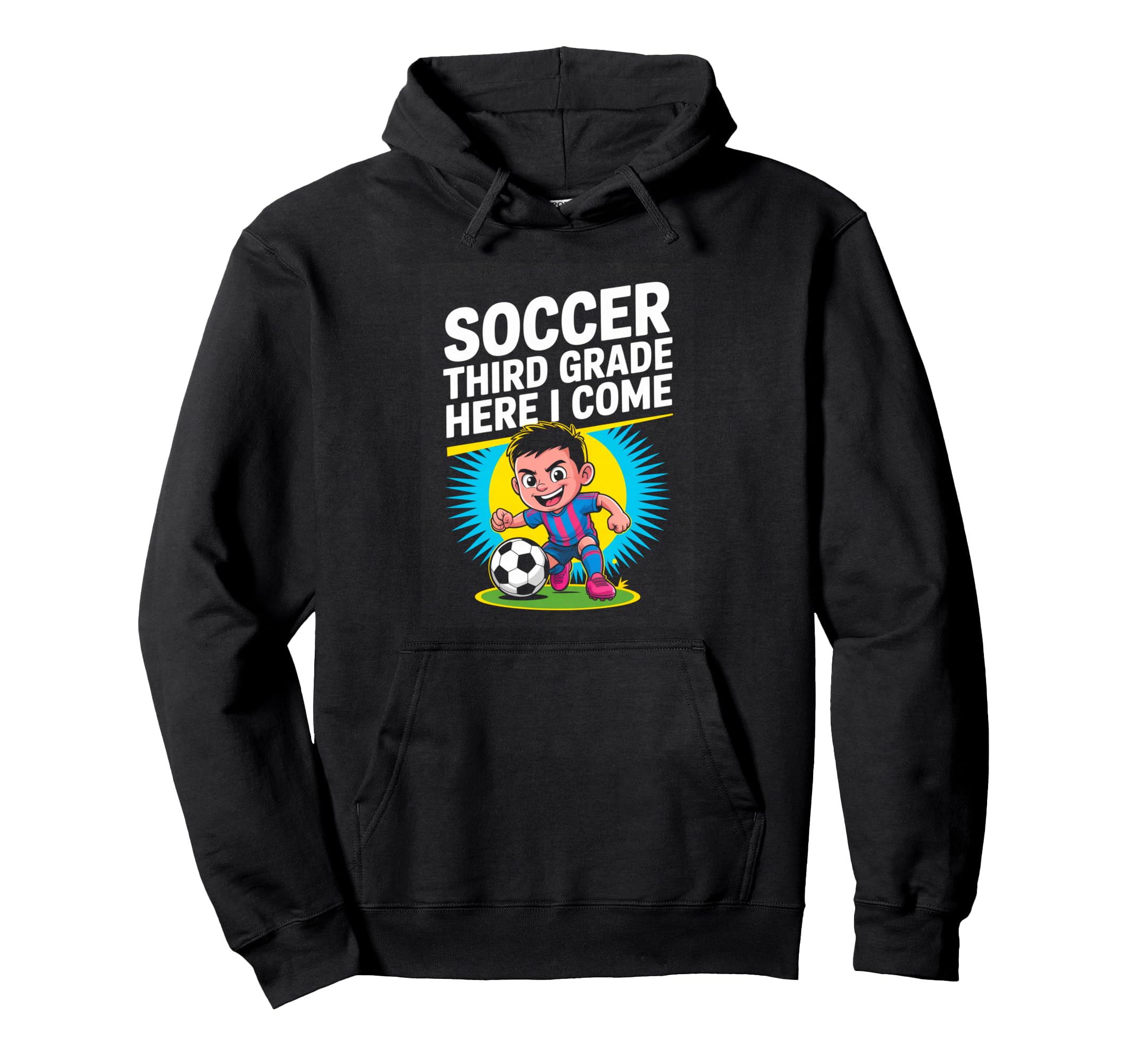 Back To School Soccer Third Grade Hoodie - Streetwear Style for Adults - T-Shirt, Sweatshirt, Hoodie