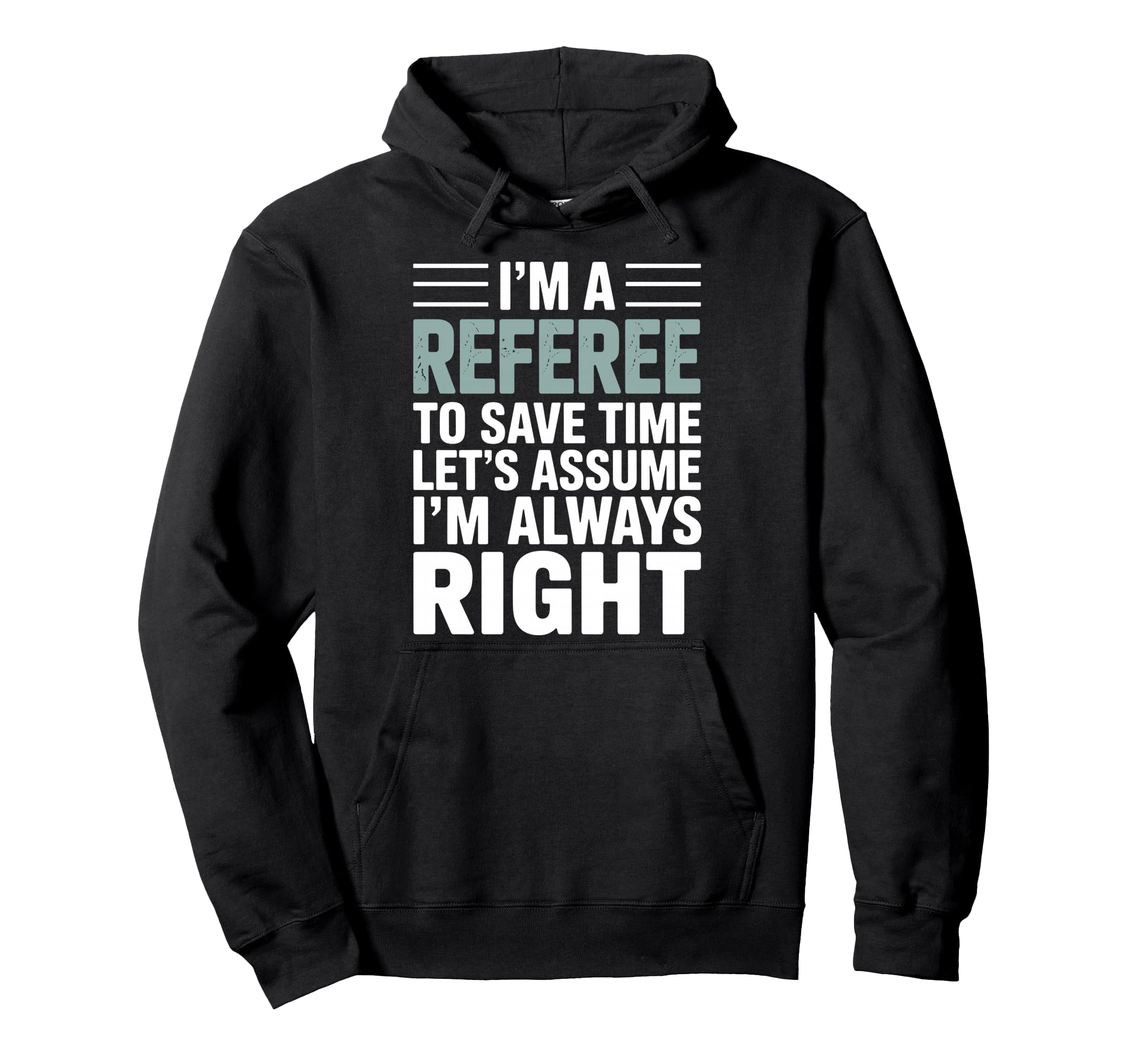 Funny Referee Art Soccer Football Referee Hoodie - Graphic Print Men Women - T-Shirt, Sweatshirt, Hoodie