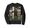 Chimp Player Goalpost Lazy Soccer Sweatshirt - Novelty Apparel Men Women - T-Shirt, Sweatshirt, Hoodie