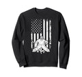 Ice Hockey Goalkeeper Us Flag Ice Sweatshirt - Streetwear Style for Adults - T-Shirt, Sweatshirt, Hoodie