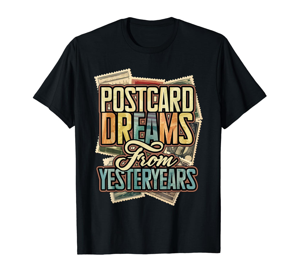 Postcard Collector Antique Postcards T-Shirt - Fun Novelty Design Unisex - T-Shirt, Sweatshirt, Hoodie