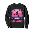 Easily Distracted Soccer And Dogs Soccer Sweatshirt - Trendy Graphic Unisex - T-Shirt, Sweatshirt, Hoodie