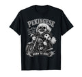 Pekingese Motorbike Love Footbal Soccer T-Shirt - Custom Art Print Unisex - T-Shirt, Sweatshirt, Hoodie