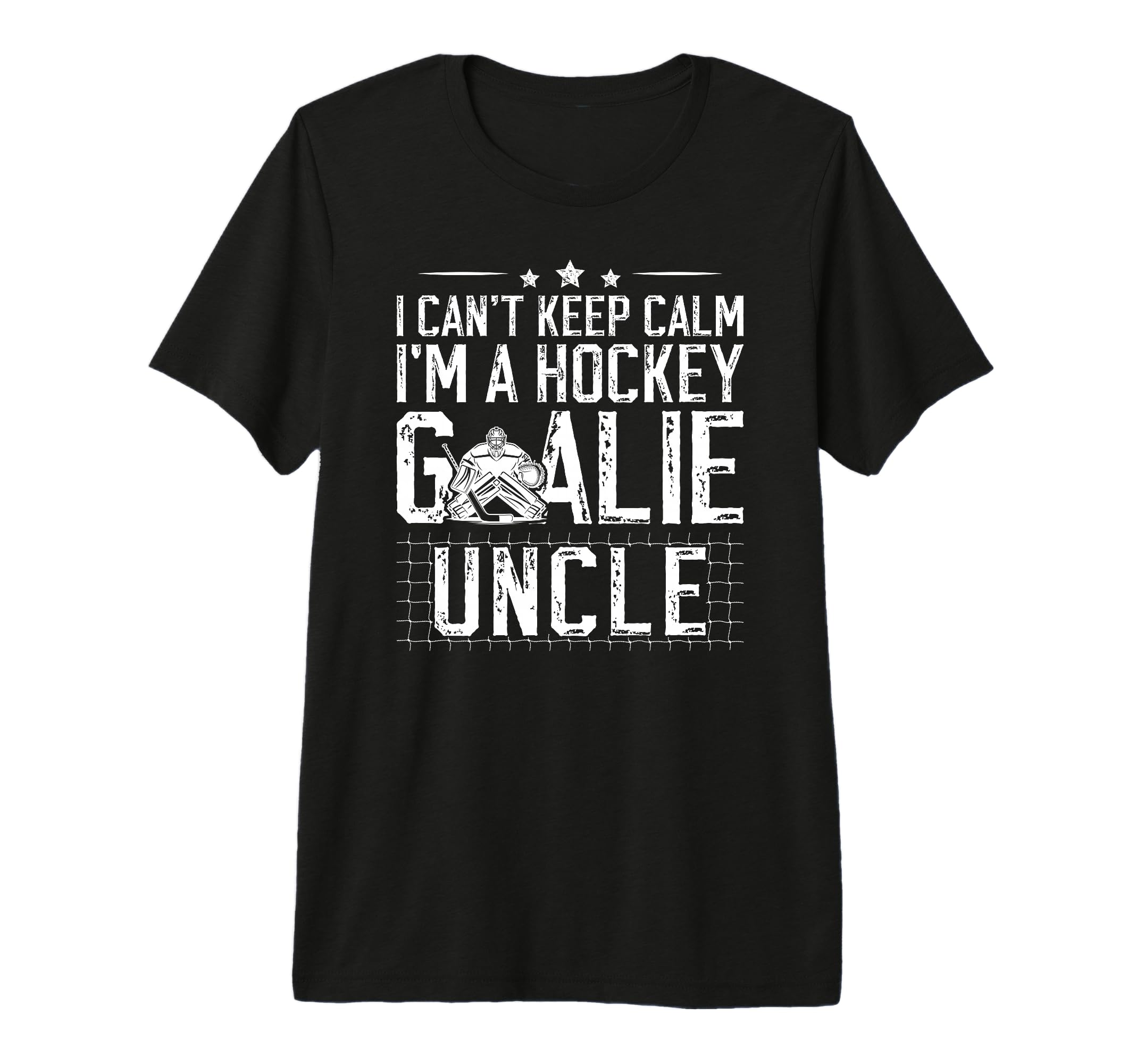 Mens Im Hockey Goalie Uncle Ice T-Shirt - Fun Novelty Design for Adults - T-Shirt, Sweatshirt, Hoodie