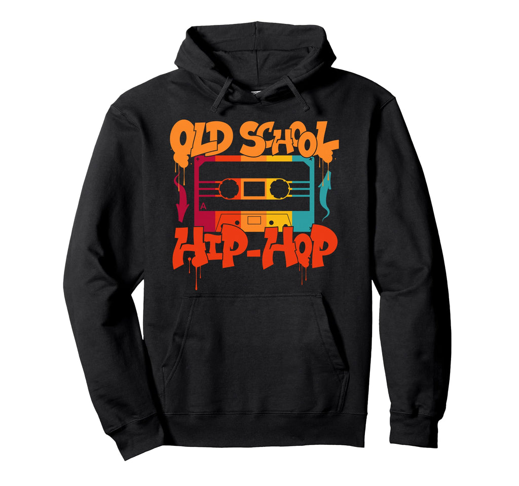 Old School Hip Hop 80S 90S Graffiti Hoodie - Minimalist Print Unisex - T-Shirt, Sweatshirt, Hoodie