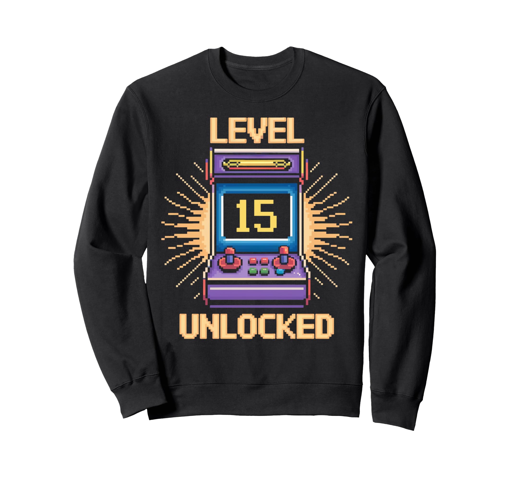 Level 15 Unlock Birthday Sweatshirt - Casual Everyday Wear for Adults - T-Shirt, Sweatshirt, Hoodie