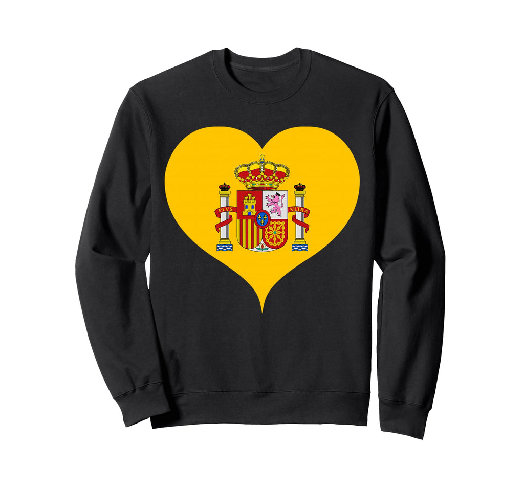 Spain National Flag Love Spain Sweatshirt - Novelty Apparel Men Women - T-Shirt, Sweatshirt, Hoodie