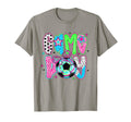 Game Day Soccer Bow Checkered Leopard T-Shirt - Custom Art Print Unisex - T-Shirt, Sweatshirt, Hoodie