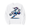 Footballer Unicorn Fans Soccer Team Sweatshirt - Novelty Apparel Unisex - T-Shirt, Sweatshirt, Hoodie