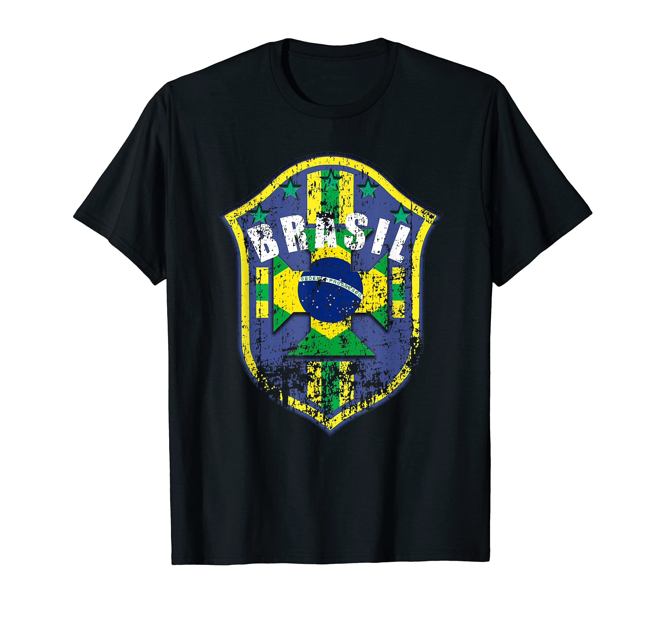 Brasil Distressed Soccer 2019 Brazil T-Shirt - Streetwear Style Unisex - T-Shirt, Sweatshirt, Hoodie