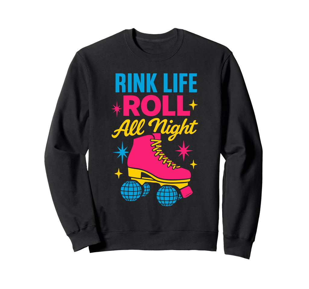 Roller Rink Crew Skate Disco Vibes Sweatshirt - Streetwear Style Men Women - T-Shirt, Sweatshirt, Hoodie