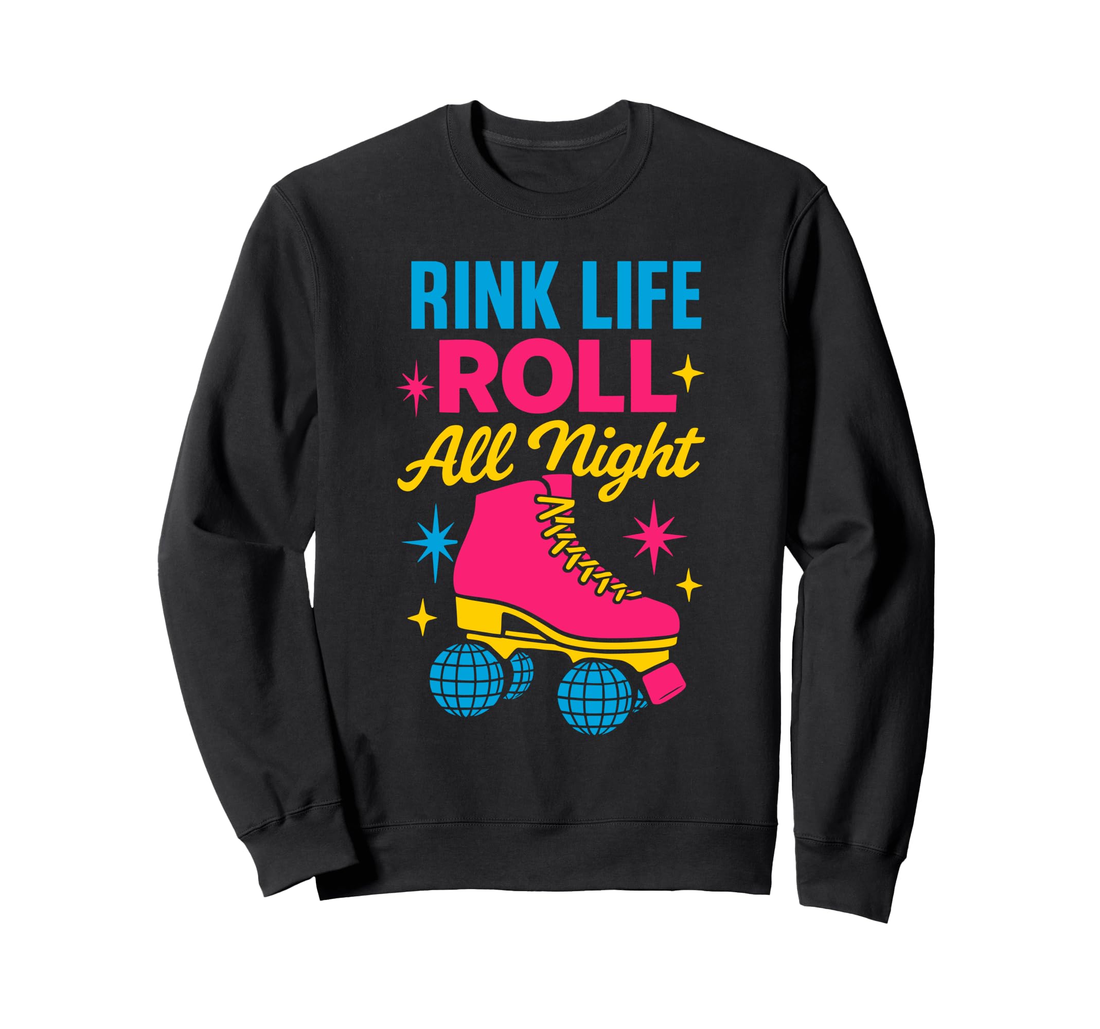 Roller Rink Crew Skate Disco Vibes Sweatshirt - Streetwear Style Men Women - T-Shirt, Sweatshirt, Hoodie