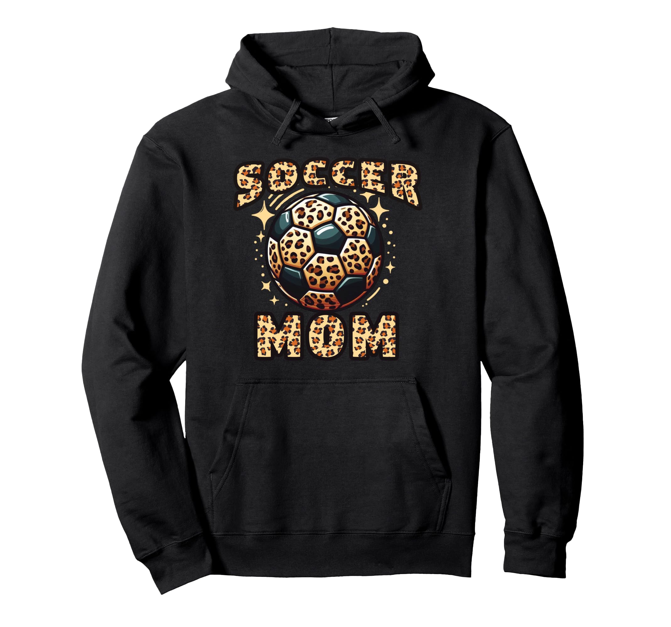 Soccer Mom Leopard Hoodie - Trendy Graphic for Adults - T-Shirt, Sweatshirt, Hoodie