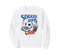 Iced Coffee Soccer Moms Club Sweatshirt - Minimalist Print for Adults - T-Shirt, Sweatshirt, Hoodie