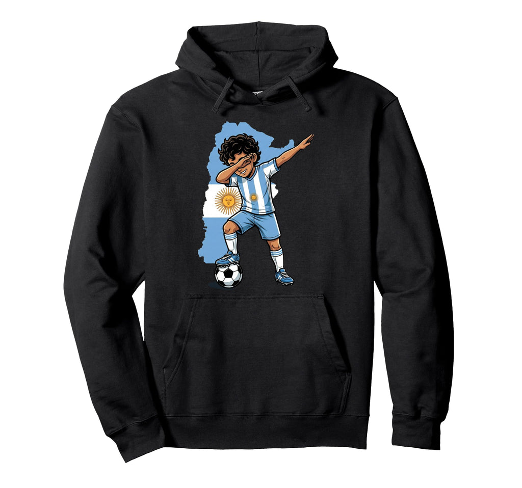 Argentina Soccer Dab Flag Football Hoodie - Aesthetic Graphic for Adults - T-Shirt, Sweatshirt, Hoodie