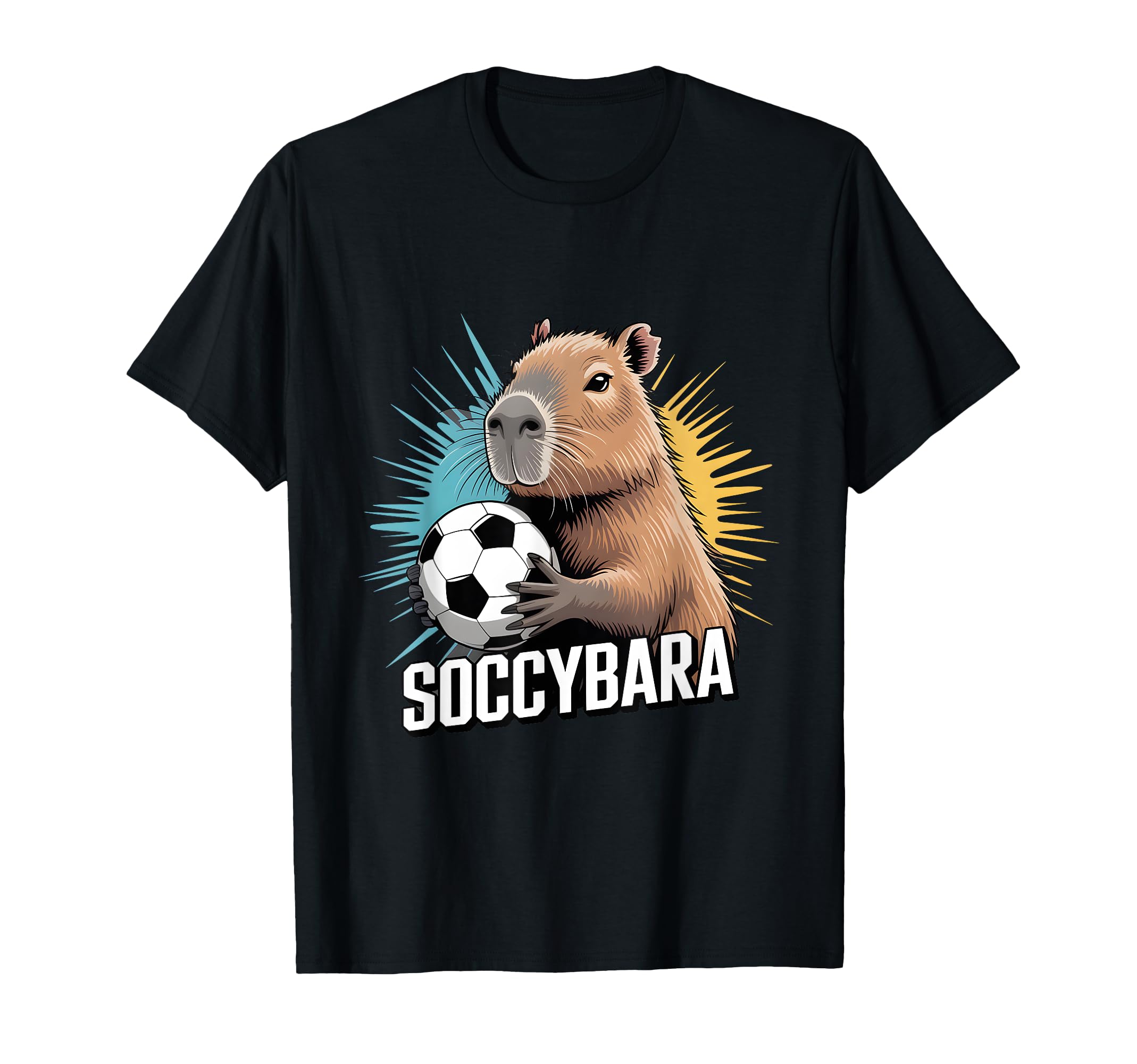 Funny Capybara Soccer Fan Animal T-Shirt - Streetwear Style Men Women - T-Shirt, Sweatshirt, Hoodie