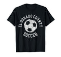 El Dorado County Soccer Distressed T-Shirt - Aesthetic Graphic Men Women - T-Shirt, Sweatshirt, Hoodie