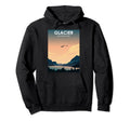 Glacier Grizzly Bear Glacier National Hoodie - Minimalist Print for Adults - T-Shirt, Sweatshirt, Hoodie