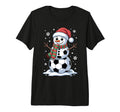 Funny Soccer Snowman Holiday Winter Vibes T-Shirt - Unique Graphic Unisex - T-Shirt, Sweatshirt, Hoodie