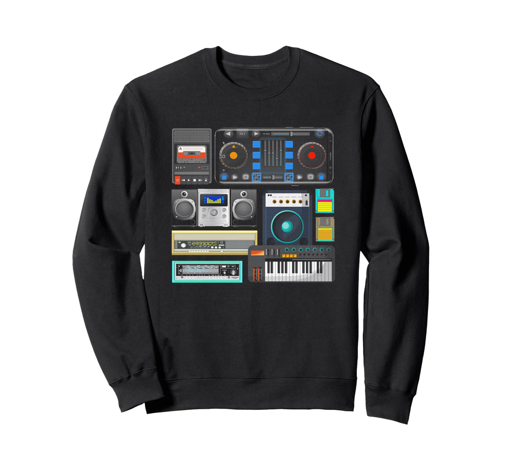Old School Hip Hop Rap Music Beat Sweatshirt - Unique Graphic Men Women - T-Shirt, Sweatshirt, Hoodie