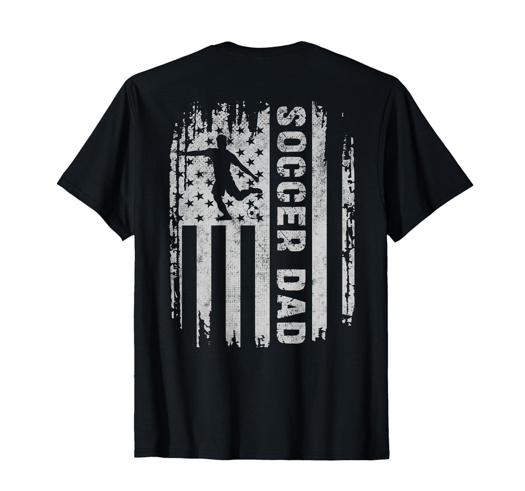 Soccer Dad American Flag Usa Back T-Shirt - Custom Art Print Men Women - T-Shirt, Sweatshirt, Hoodie