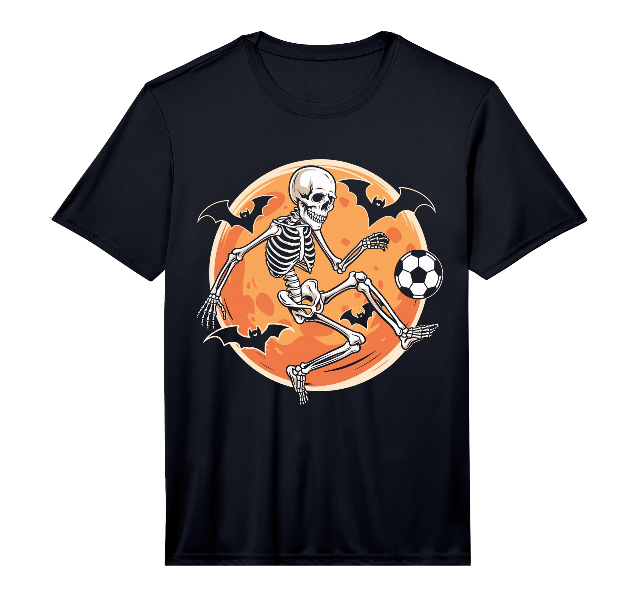Soccer Skeleton Halloween Soccer Player T-Shirt - Custom Art Print Unisex - T-Shirt, Sweatshirt, Hoodie
