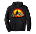 Chicago 8 Bit Video Arcade Gamer Gaming Hoodie - Graphic Print Men Women - T-Shirt, Sweatshirt, Hoodie