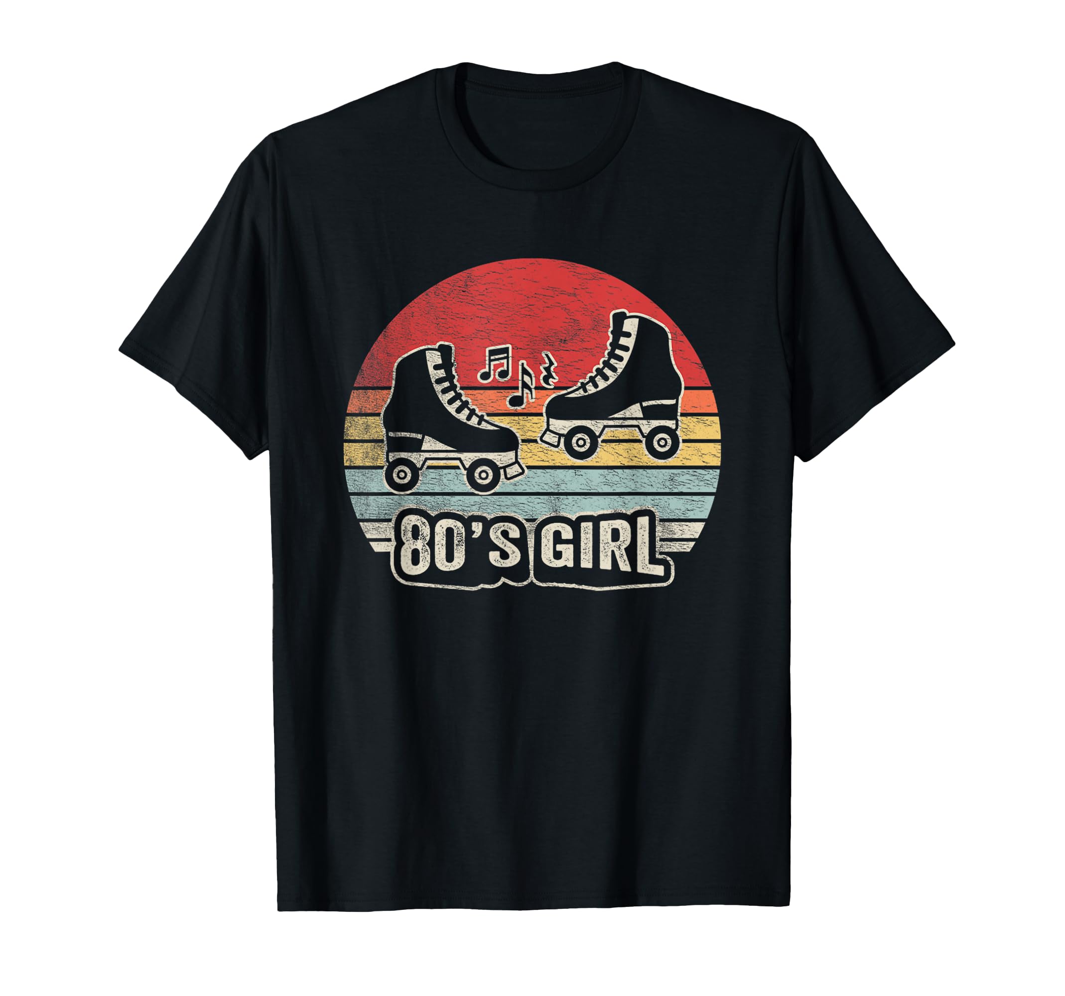 80S Roller Skates Music Vibe T-Shirt - Aesthetic Graphic for Adults - T-Shirt, Sweatshirt, Hoodie