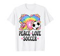 Peace Love Soccer Lover 60S 70S T-Shirt - Custom Art Print Men Women - T-Shirt, Sweatshirt, Hoodie