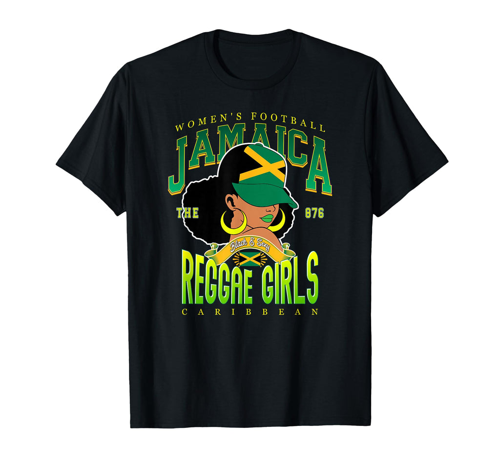 Kingston Reggae Black Sexy Afro T-Shirt - Fun Novelty Design for Adults - T-Shirt, Sweatshirt, Hoodie