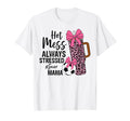 Hot Mess Always Stressed Soccer Mama T-Shirt - Minimalist Print Unisex - T-Shirt, Sweatshirt, Hoodie