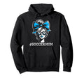 Soccer Mom Bow Football Mama Mothers Hoodie - Aesthetic Graphic for Adults - T-Shirt, Sweatshirt, Hoodie