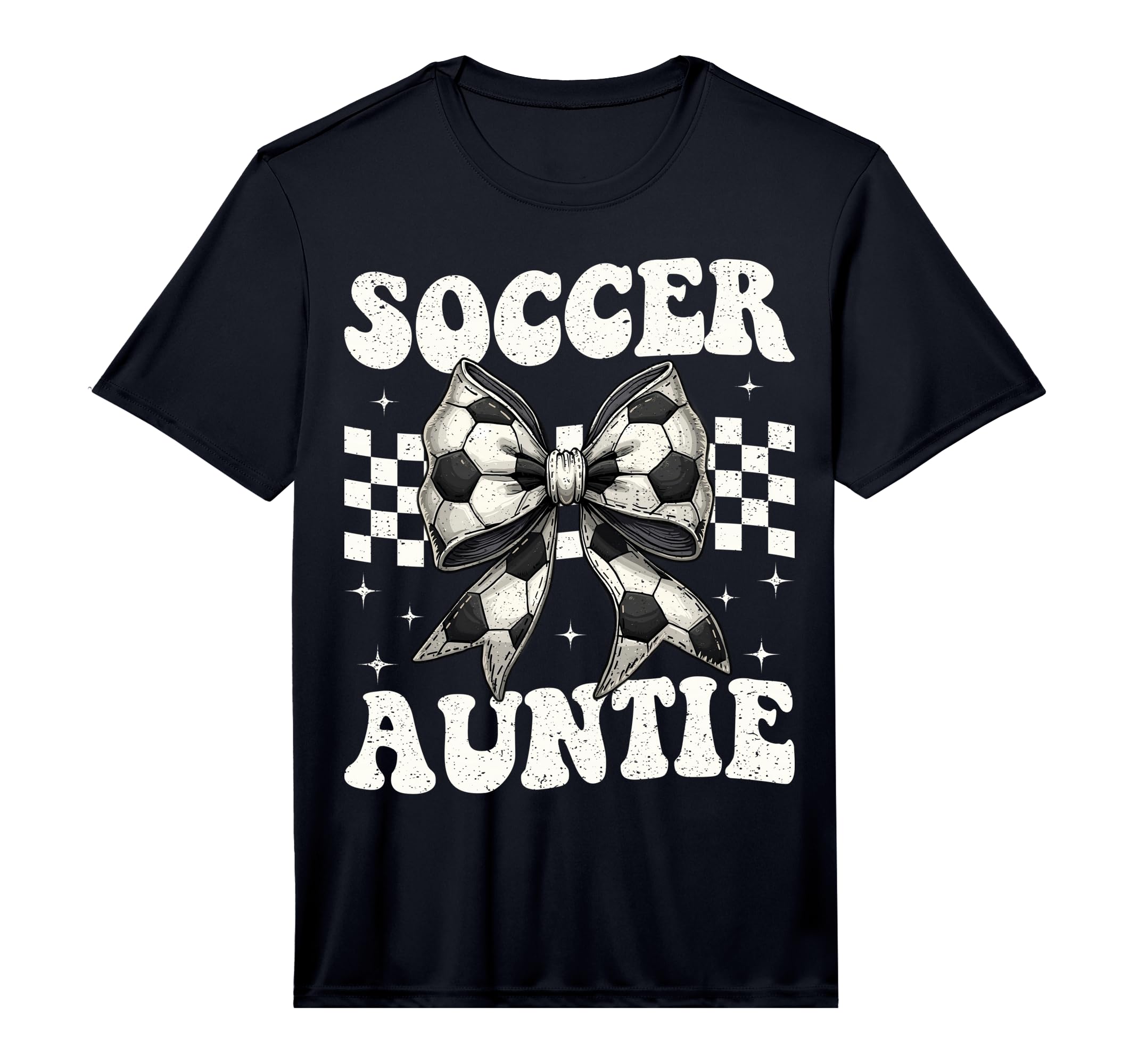 Mens Soccer Auntie Funny Coquette Bow T-Shirt - Trendy Graphic Men Women - T-Shirt, Sweatshirt, Hoodie