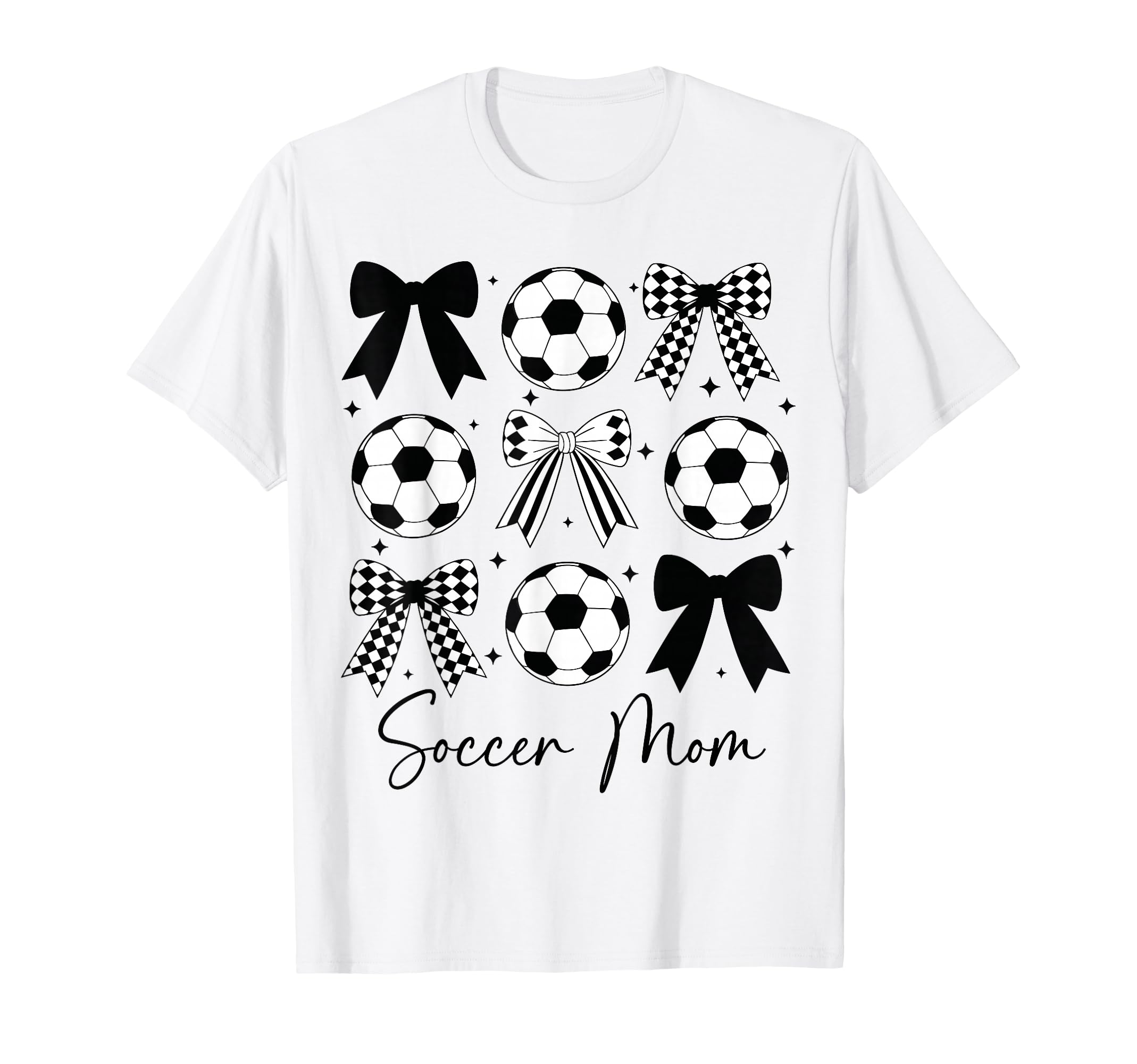 Soccer Mom Funny Coquette Bow T-Shirt - Fun Novelty Design for Adults - T-Shirt, Sweatshirt, Hoodie