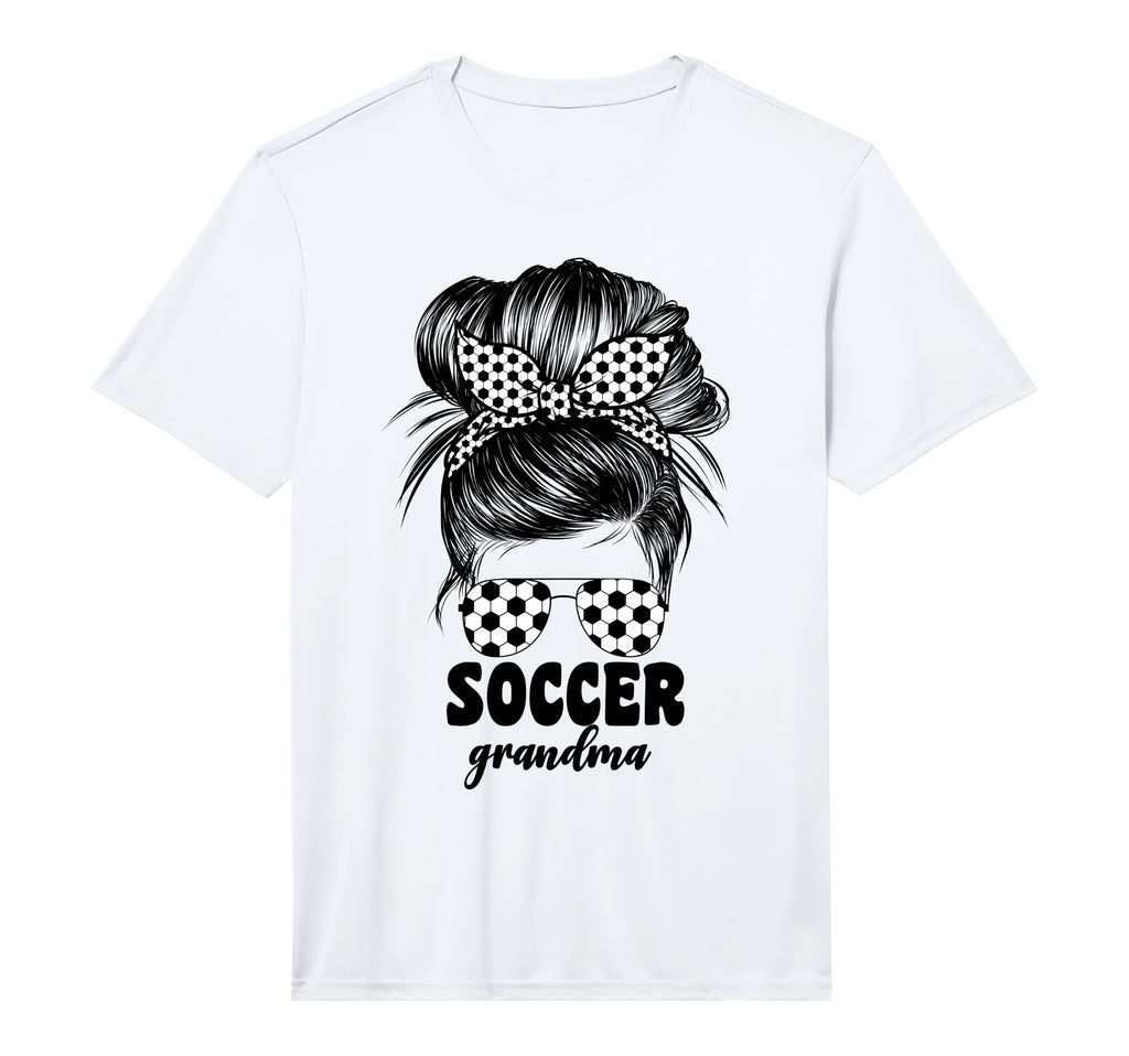 Mens Soccer Grandma Grandmom Messy T-Shirt - Fun Novelty Design for Adults - T-Shirt, Sweatshirt, Hoodie