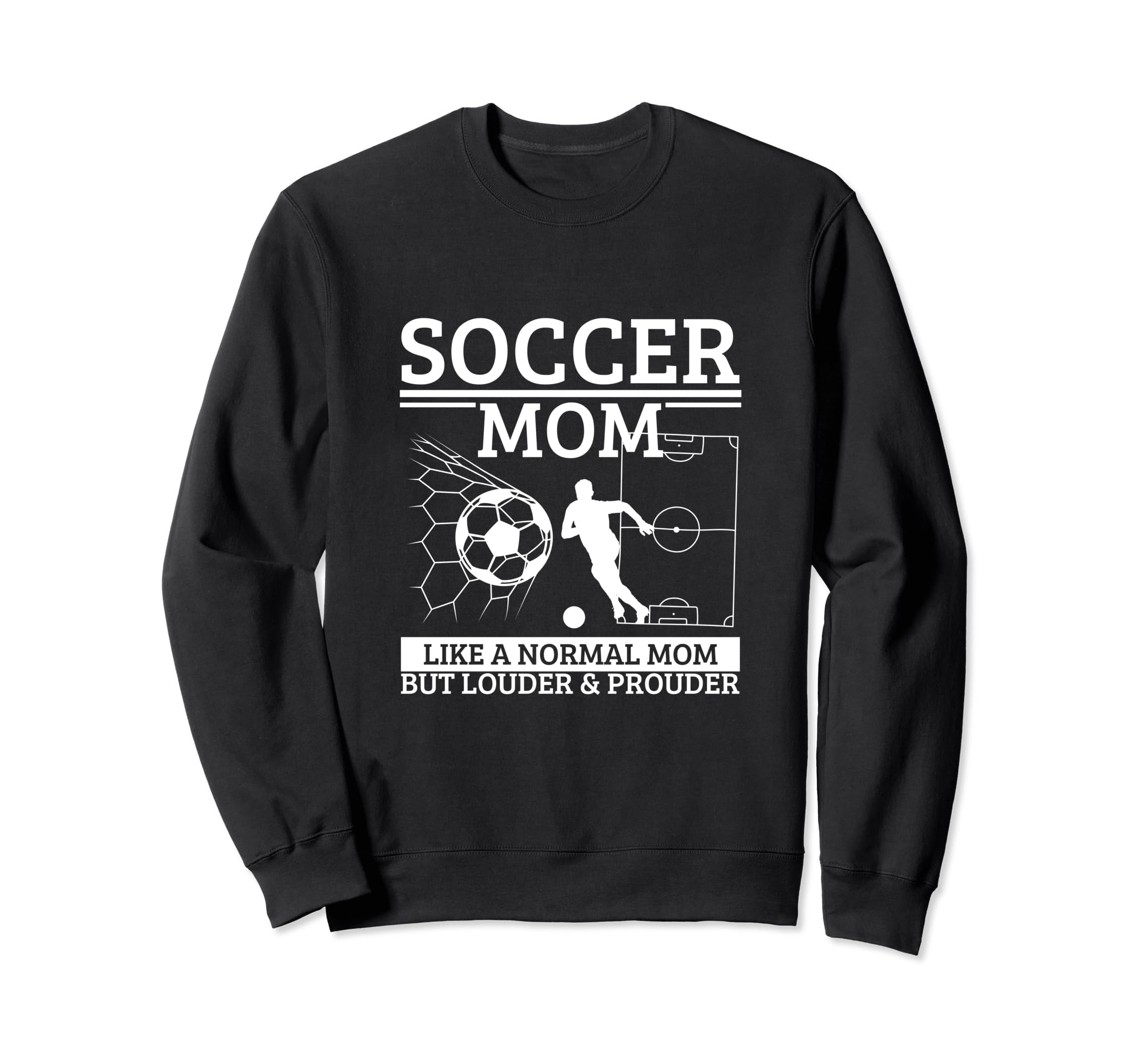 Soccer Mom Mother Funny Soccer Player Sweatshirt - Minimalist Print Unisex - T-Shirt, Sweatshirt, Hoodie